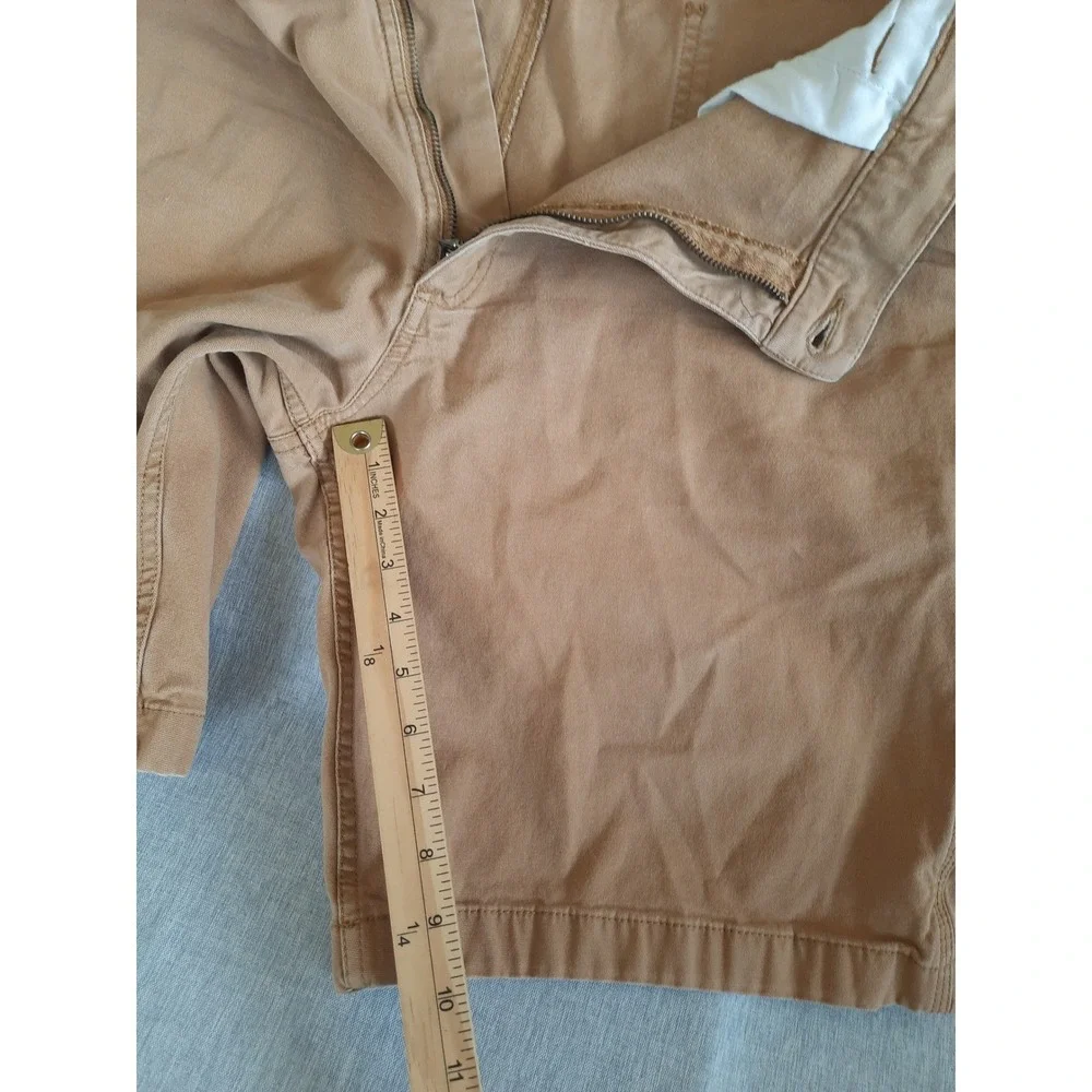 Carhartt Men 40 Relaxed Fit Carpenter Side Flap pocket Utility Brown Cargo Short